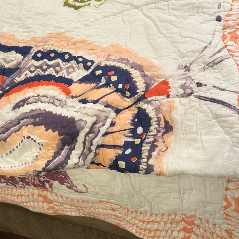 Beautiful queen size quilt - bought used and I used once, anthropology
